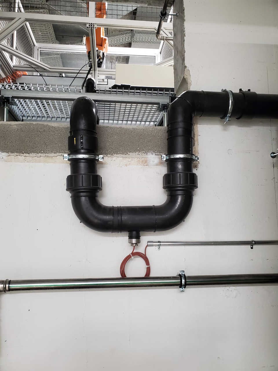 Überwachen Abwassertemperatur Installationsbeispiel 1